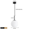 Nordic Glass Ball Pendant Lights Modern LED